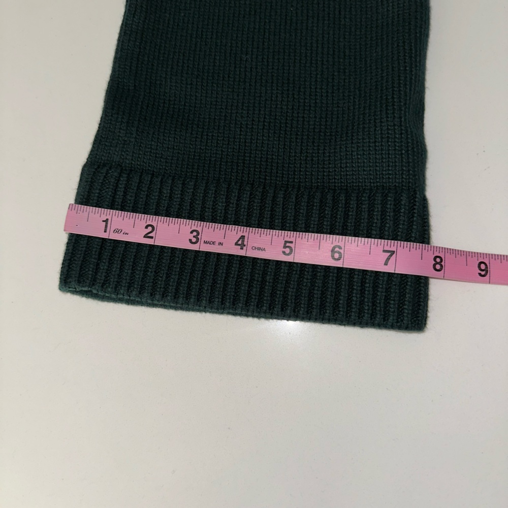 ADEAM Intermix “Wendy” forest green peplum knit sweater top L - Picture 10 of 12
